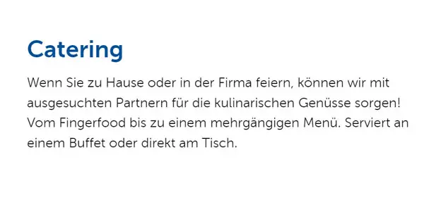 Catering 